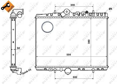 RADIATOR RACIRE MOTOR NRF 58351 3