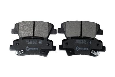 комплект спирачно феродо, дискови спирачки STELLOX 000 031B-SX