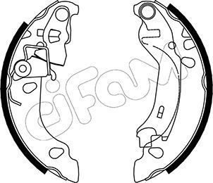 CIFAM 153-083 Ремкомплект барабанных колодок  для FIAT PANDA (169_) 1.2 (169AXF2A, 169AXF1A)