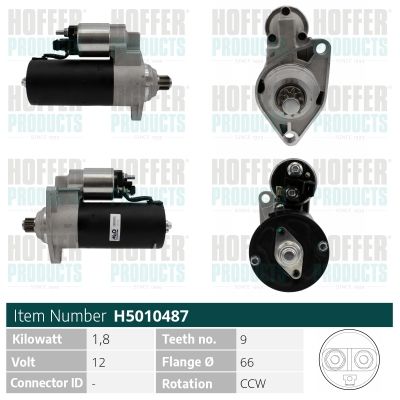 STARTER HOFFER H5010487