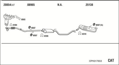 SISTEM DE ESAPAMENT WALKER OPK017653