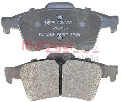 Brake Pad Set, disc brake 1170006