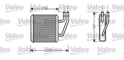 VALEO 812361 Радиатор печки  для SEAT ALHAMBRA (Сеат Алхамбра)