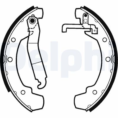 Sada brzdových čelistí DELPHI LS1403
