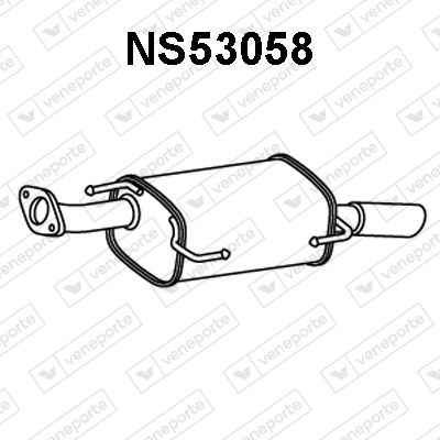 Глушитель выхлопных газов конечный VENEPORTE NS53058 для NISSAN JUKE