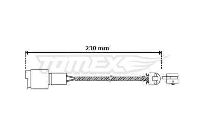 TOMEX Brakes TX 30-28 Датчик износа тормозных колодок  для BMW 8 (Бмв 8)