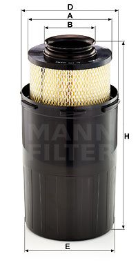 Воздушный фильтр MANN-FILTER C 15 200 для MERCEDES-BENZ T1/TN