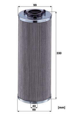 Hydraulisch filter (patroon) past: CASE IH 6135 CVT, 6145 CVT, 6155 CVT, 6170 CVT, 6190 CVT, 6195 CVT MASSEY FERGUSON MF 30, MF 32, MF 34, MF 36, MF 38, MF 40, 7250, 7252, 7254, 7256, 7260, 7272