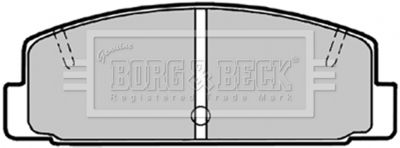 BORG & BECK BBP1506 Тормозные колодки и сигнализаторы  для MAZDA 6 универсал (GH) 1.8 MZR