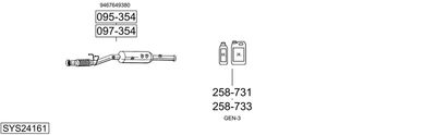 Układ wydechowy BOSAL SYS24161