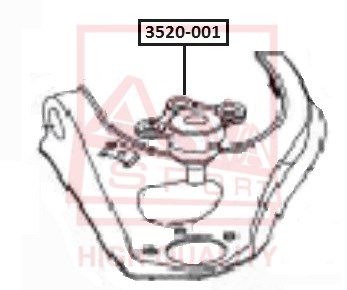 Шарнир независимой подвески / поворотного рычага ASVA 3520-001 для GREAT WALL HAVAL