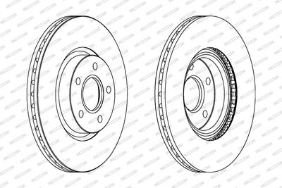 BREMSSCHEIBE FERODO DDF1225C 1
