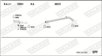Изпускателна система WALKER REK107529