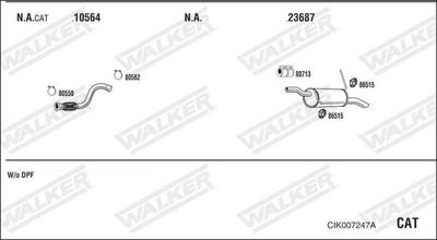 Изпускателна система WALKER CIK007247A