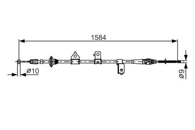 CABLU FRANA DE PARCARE BOSCH 1987482099