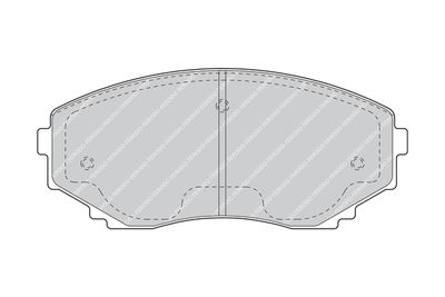 Комплект тормозных колодок, дисковый тормоз FERODO FDB1445 для MAZDA MPV
