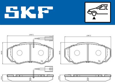 SET PLACUTE FRANA FRANA DISC SKF VKBP80273E 1