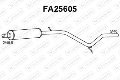 Предглушитель выхлопных газов VENEPORTE FA25605 для FIAT PALIO