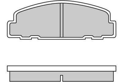 Комплект тормозных колодок, дисковый тормоз E.T.F. 12-0329 для DAIHATSU CUORE