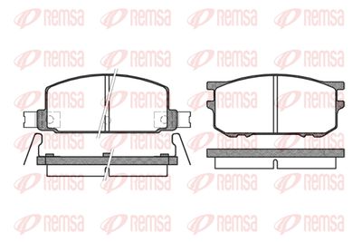 Комплект тормозных колодок, дисковый тормоз REMSA 0109.12 для SUBARU MV