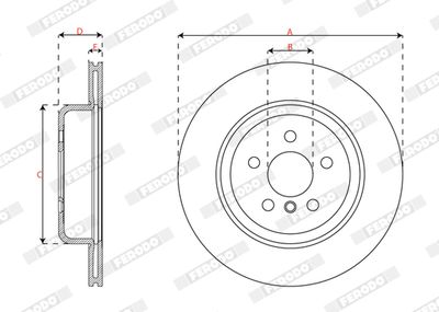 DISC FRANA FERODO DDF3042LC1 2