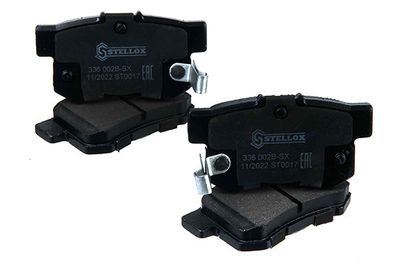 комплект спирачно феродо, дискови спирачки STELLOX 1596 000B-SX