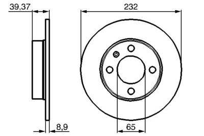 Brake Disc 0 986 479 C67