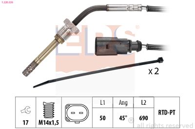 SENZOR TEMPERATURA GAZE EVACUARE EPS 1220326