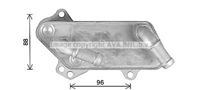масляный радиатор, двигательное масло AVA QUALITY COOLING OL3711 для SAAB 9-3X