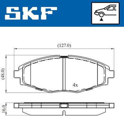 Brake Pad Set, disc brake VKBP 80532