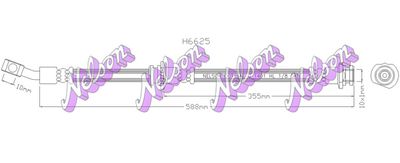 Тормозной шланг KAWE H6625 для NISSAN CUBE
