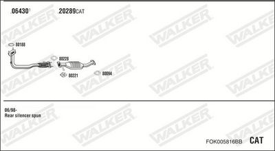 ABGASANLAGE WALKER FOK005816BB