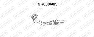 VENEPORTE SK60060K Катализатор для SKODA OCTAVIA I (1U2) 1.4