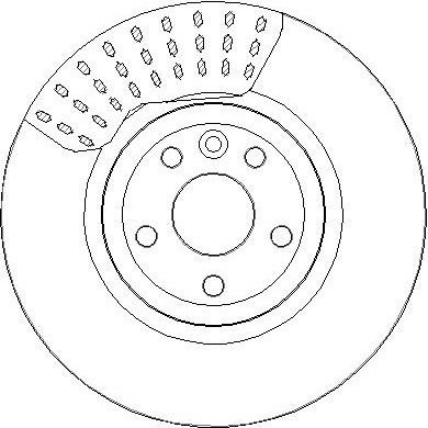 Тормозной диск NATIONAL NBD2069 для JAGUAR F-PACE