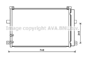 Конденсатор, кондиционер AVA QUALITY COOLING VN5369D для VW AMAROK