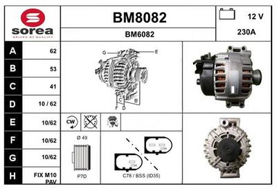 GENERATOR SNRA BM8082