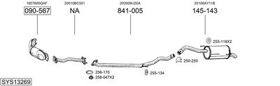 Изпускателна система BOSAL SYS13269