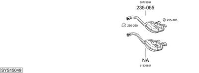 Изпускателна система BOSAL SYS15049