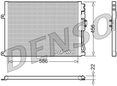 DENSO DCN06009 Радиатор кондиционера  для JEEP COMMANDER (Джип Коммандер)
