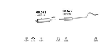 SISTEM DE ESAPAMENT POLMO POLMO01644