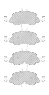 Bromsbeläggssats, skivbroms FERODO FDB4996