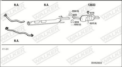 Изпускателна система WALKER BW62803