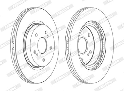 BREMSSCHEIBE FERODO DDF1635C