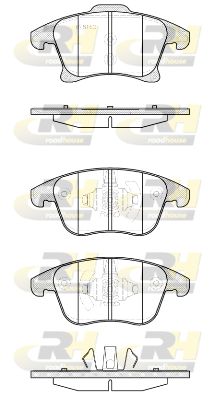 Комплект тормозных колодок, дисковый тормоз ROADHOUSE 21249.20 для FORD FUSION