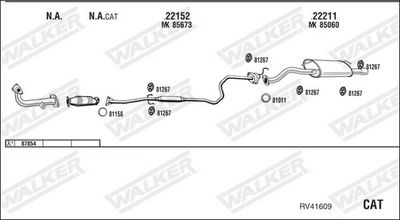 Изпускателна система WALKER RV41609