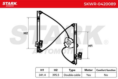 стъклоподемник STARK SKWR-0420089