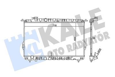 Радиатор, охлаждение двигателя KALE OTO RADYATÖR 369300 для KIA MAGENTIS