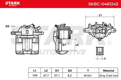 спирачен апарат STARK SKBC-0461243