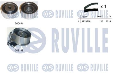 Комплект ремня ГРМ RUVILLE 550361 для HYUNDAI TIBURON