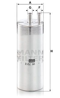 Топливный фильтр MANN-FILTER WK 7012 для AUDI A7
